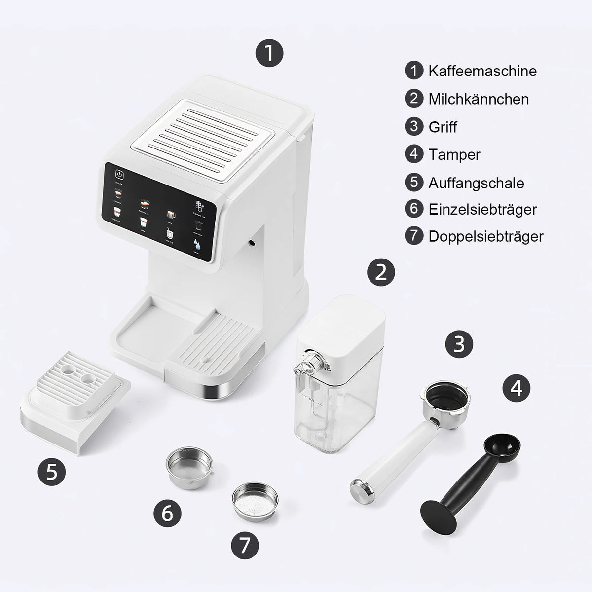Ekspres do kawy 20 Bar z automatycznym systemem spieniania mleka – latte, cappuccino i cold brew w jednym