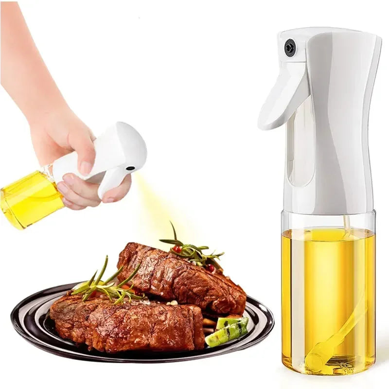 Butelka z Atomizerem do Oleju 200/300/500ml – Plastikowy Spryskiwacz lub Pędzelek do Oleju, Wielofunkcyjny do Gotowania i BBQ